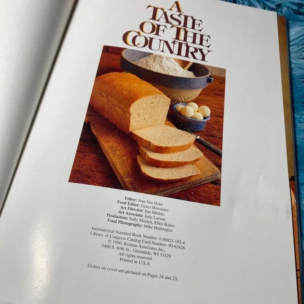 A Taste of the Country, a cookbook by Jean Van Dyke